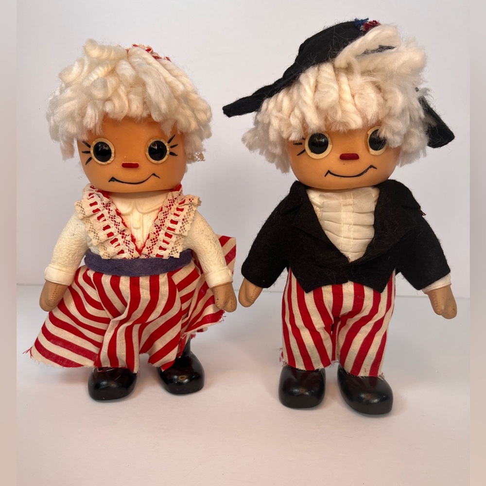 Vintage Raggedy Ann & Andy‎ 1974 Coin Banks By Royalty Industries, Inc. 9" Tall